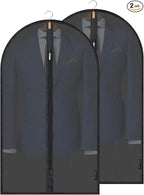 BALEINE 40'' Translucent Garment Bags, 2 Packs PEVA Dress Bag by BALEINE