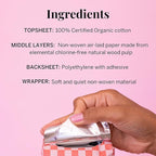 Pixie Cup Organic Cotton Ultra Thin Postpartum Pads - Image 9