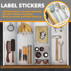 SpaceAid 4 Pack Bamboo Drawer Dividers - Image 4