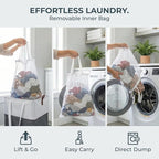 Laundry Basket with Wheels – Foldable, Space-Saving, Fabric Slim Laundry Hamper - Image 5