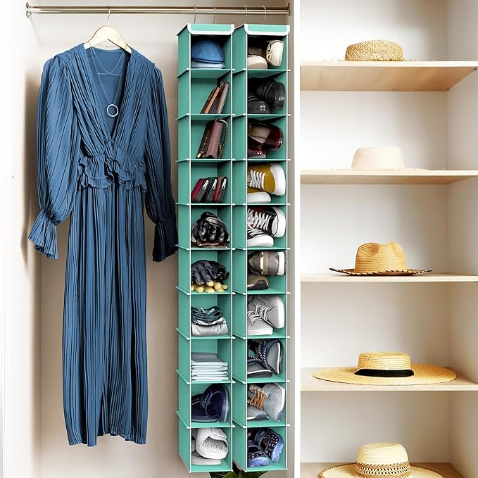 Simple Houseware 10 Shelves Hanging Shoes Organizer Holder - Image 2