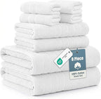 Casa Platino 100% Cotton Luxury Bath Towel Set 8 Pieces by CasaPlatino