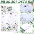 Geyoga 6 Pcs Spring Floral Kitchen Towels Flamingo Dish Hand Towels Sunflower - Image 5