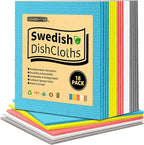 HOMERHYME Swedish Dishcloths, 18 Pack Multicolor Kitchen Cloths, Absorbent Dish by HOMERHYME