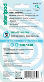 Steripod Clip-On Toothbrush Protector, Keeps Fresh and Clean, Fits Most Manual - Image 2