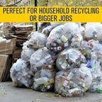Aluf Plastics 45 Gallon 1.5 MIL Clear Garbage Bags - Image 6