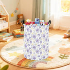 HUNRUNG Laundry Hamper, Large Canvas Fabric Lightweight Storage Basket Toy - Image 8