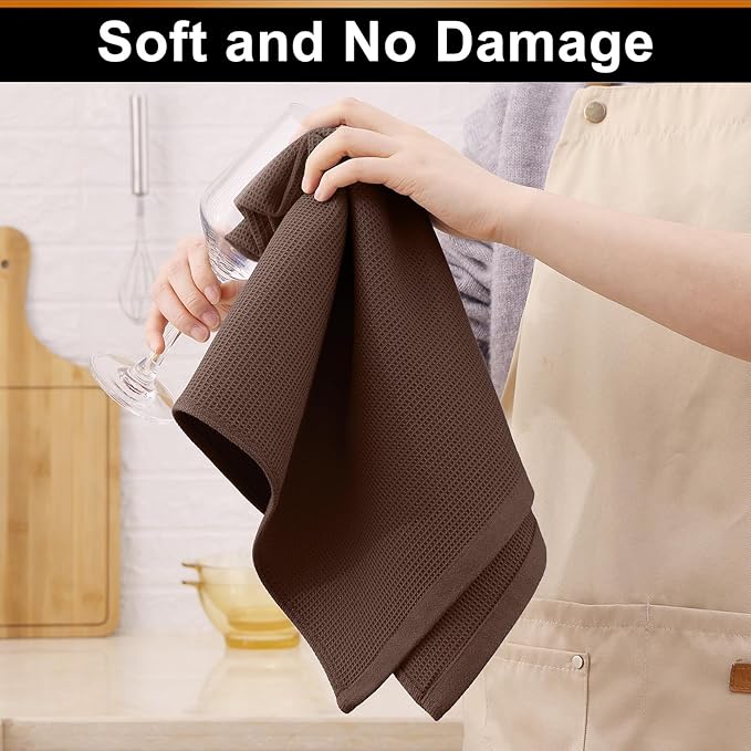 Homaxy 100% Cotton Kitchen Towels and Dishcloths Set - Image 7