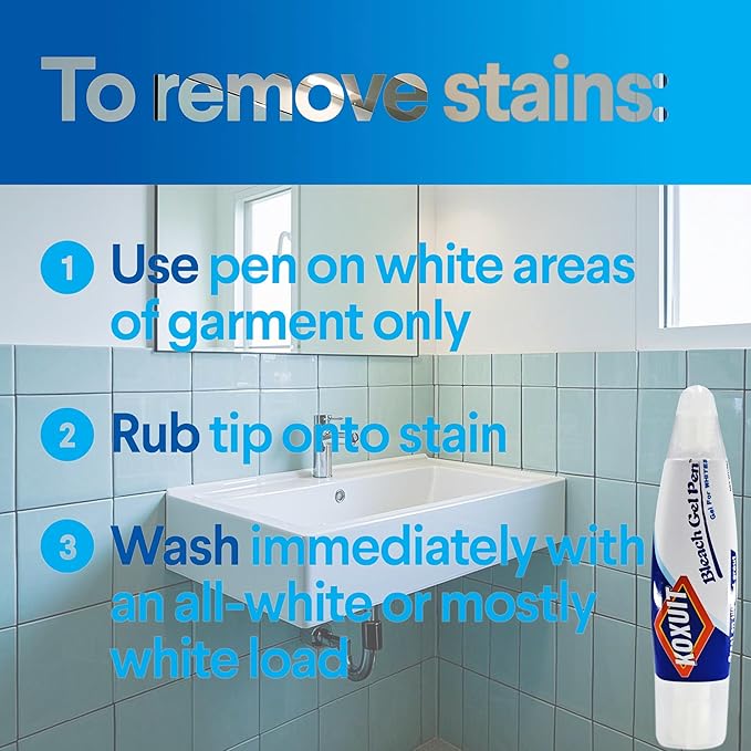Portable Dual-Tip Bleach Pen for White Clothes & Grout - Image 7
