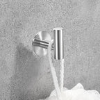 Vuzvuv Adhesive Brushed Nickel SUS304 Stainless Steel Towel Hooks – Heavy Duty - Image 4