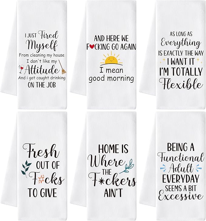 GROBRO7 Funny Sayings Hand Towel by GROBRO7