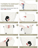 Travel Laundry Bag, Pump Free Vacuum Storage Bag Reusable Compression Dirty - Image 4