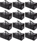Extra Large Moving Bags with Zippers & Carrying Handles, Heavy-Duty Storage Tote by PANDA+JOYS
