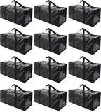 Extra Large Moving Bags with Zippers & Carrying Handles, Heavy-Duty Storage Tote by PANDA+JOYS