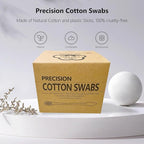 900pcs Precision Cotton Swabs, Pointed&Flattened Tip Cosmetic Applicators - Image 4