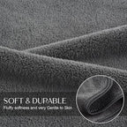 KinHwa Microfiber Hand Towels for Bathroom Soft and Absorbent Face Towels Grey - Image 3