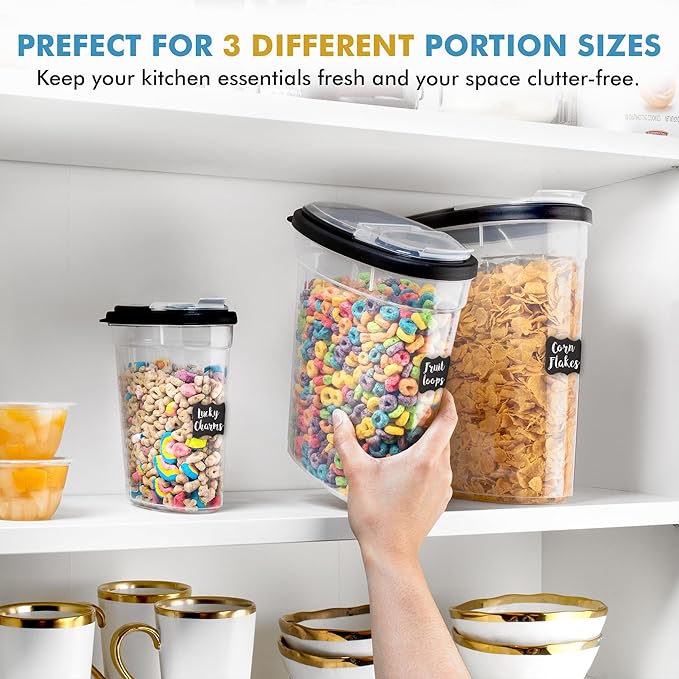 Shazo 3 PC Cereal Container Storage Set - Image 3