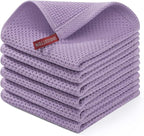 Homaxy 100% Cotton Waffle Weave Kitchen Dish Cloths, Ultra Soft Absorbent Quick by Homaxy