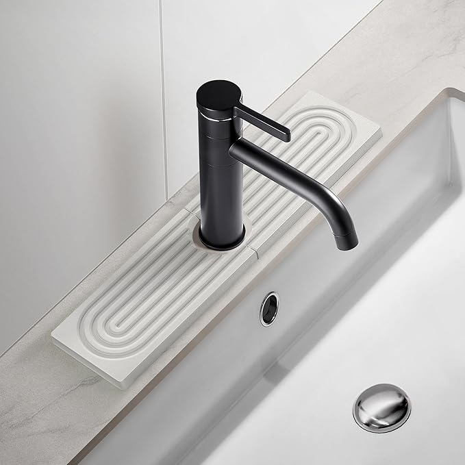 Faucet Mat for Kitchen Sink, Diatomite Fast Drying Stone Sink Tray, Super by Unknown