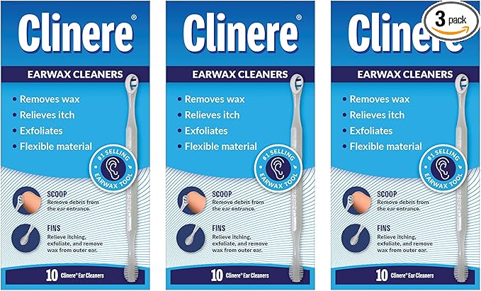Clinere Ear Cleaners, Gentle Canal Cleaning and Ear Wax Removal Tool, Itch by ClinereEarCare