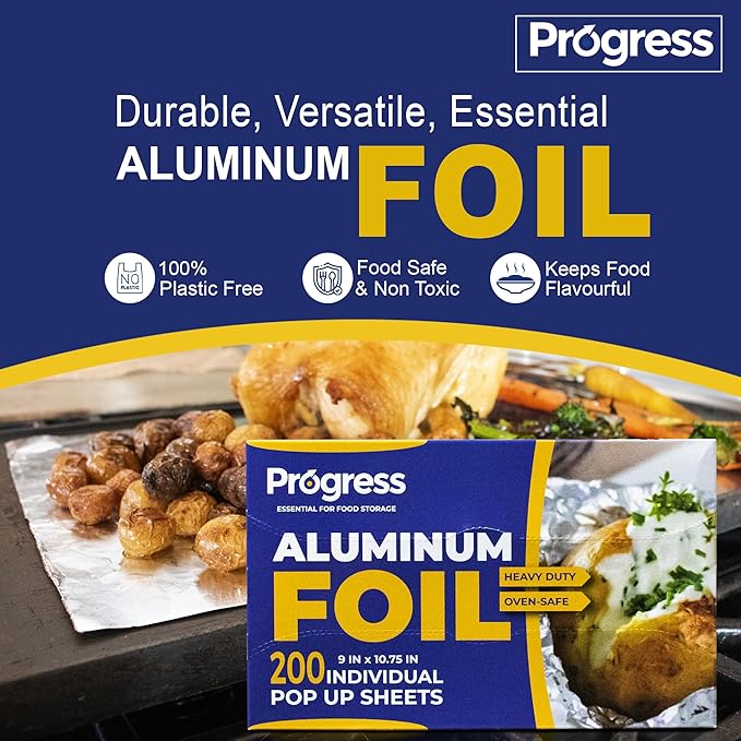 Pop-Up Aluminum Foil Wrap Sheets 9 x 10 3/4 Silver 200 per Box - Image 5