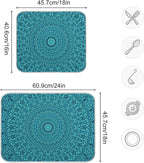 Super Absorbent Dish Drying Mat, Microfiber Fast-Drying Dish Mat, Kitchen Dish - Image 3