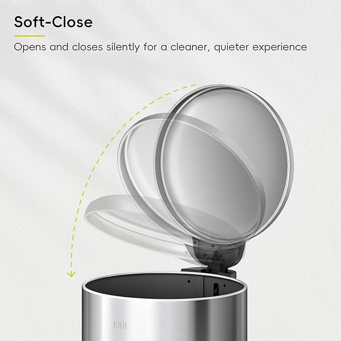 EKO Serene 5L / 1.32 Gallon Step Trash Can - Image 6