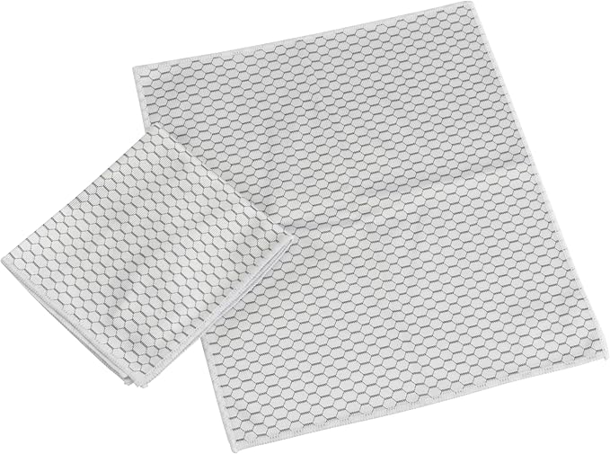 Casabella Lint-Free Microfiber Glass and Mirror Cleaning Cloths - Image 2