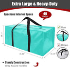 Extra Large Moving Bags with Zippers & Carrying Handles, Heavy-Duty Storage Tote - Image 2