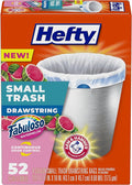 Hefty Small Trash Bags, Fabuloso Watermelon Scent, 4 Gallon by Hefty