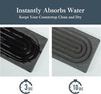 Stone Faucet Mat for Kitchen Sink, Quick Drying Mats, Water Absorbing Guard & - Image 3