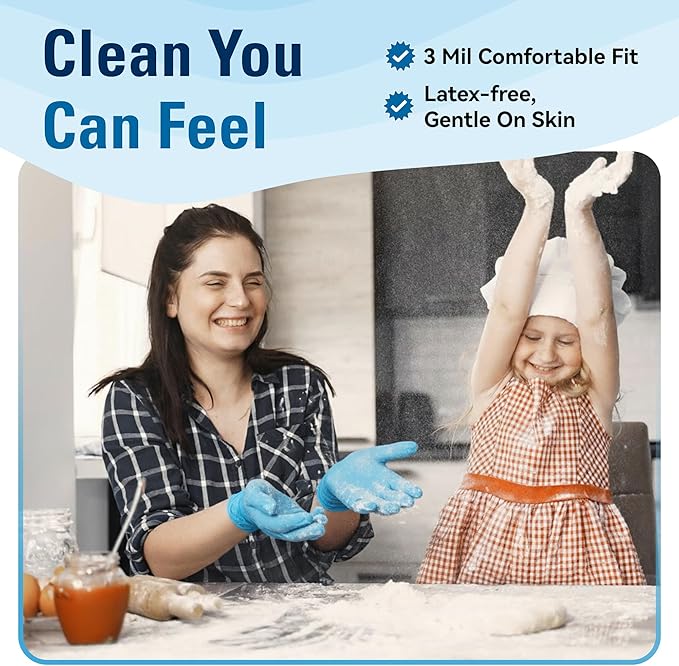 Food Safe Disposable Gloves, Latex-Free Powder-Free - Image 3