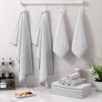 Homaxy Kitchen Towels and Dishcloths Set, 16 x 25 and 12 x 12 Inches, Super - Image 7