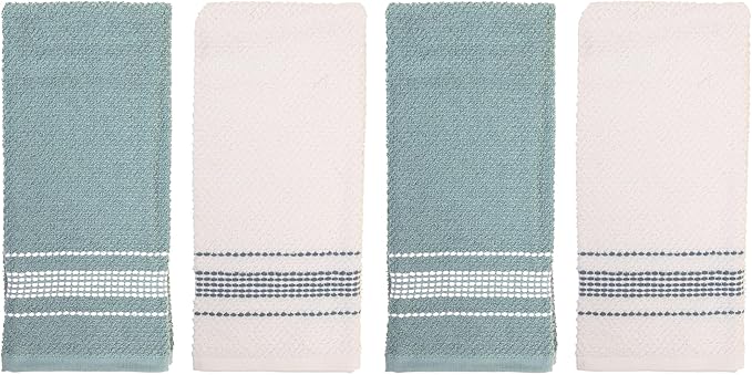 MosJos Kitchen Towels, Cotton Soft Large 18 x 28 Dobby Weave Super Absorbent - Image 8