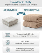 Casa Platino 100% Luxury Cotton Bathroom Towel Set 8 Pcs - Image 3