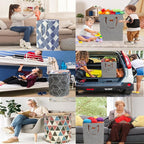 Waterproof Laundry Hamper 75L Collapsible Laundry Basket Extended Cotton Handle - Image 6