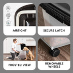IRIS USA Airtight Dog Food Storage Container, WeatherPro, Removable Wheels - Image 4