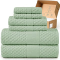 Simple&Opulence 6 Piece Luxury Towel Set, 100% Cotton Bathroom Towels by SimpleOpulence