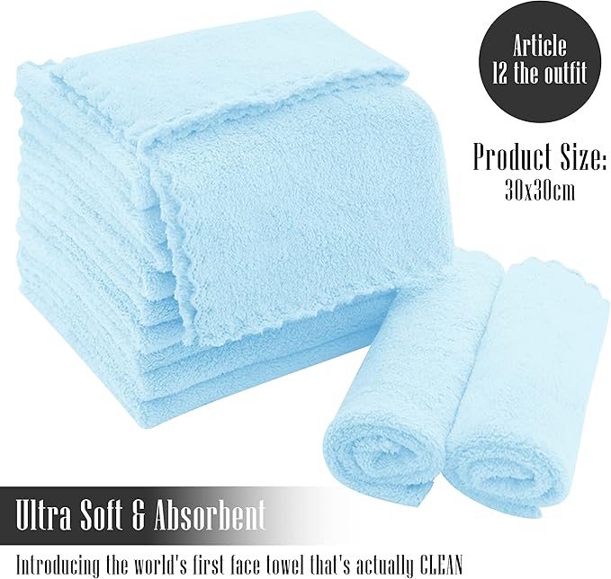 TENSTARS 12 Pack Premium Washcloths Set - Image 2