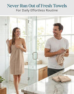 Casa Platino 100% Luxury Cotton Bathroom Towel Set 8 Pcs - Image 5