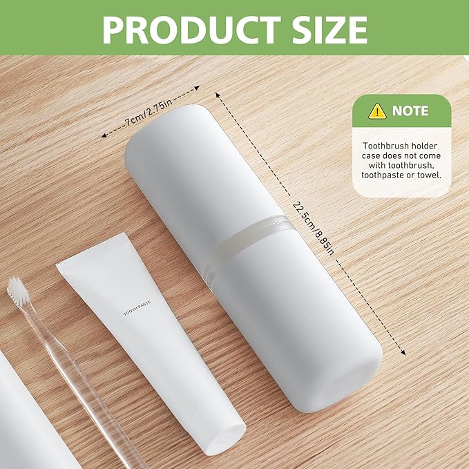 Travel Toothbrush Case, Portable Tooth Brush Holder and Toothpaste Cover - Image 7