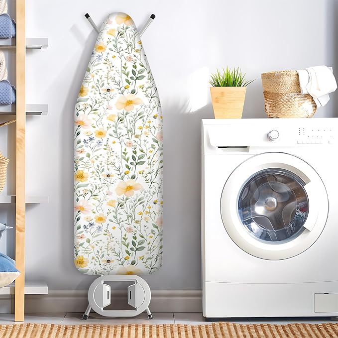 Floral Ironing Board Cover, Standard Size Cotton Iron Board Covers - Image 7
