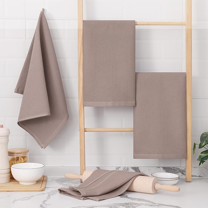 Homaxy 100% Cotton Waffle Weave Kitchen Towels - Image 5