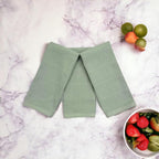 Serafina Home Sage Green Kitchen Dish Towels: 100% Cotton Cloth Soft Cleaning - Image 3