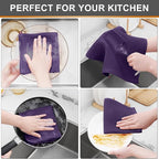 Kitinjoy 100% Cotton Kitchen Dish Cloths, 6 Pack Waffle Weave Ultra Soft - Image 5