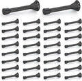 Ravinte Door Stoppers, 36 Pack Black Spring Door Stops by Ravinte