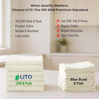 Flour Sack Towels | Tea Towel for Crafts| Kitchen Dish Cotton Blank Towel for - Image 4