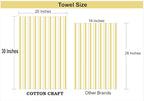 COTTON CRAFT Oversized Kitchen Towels -4 Pack 100% Cotton Basketweave Tea Dish - Image 7