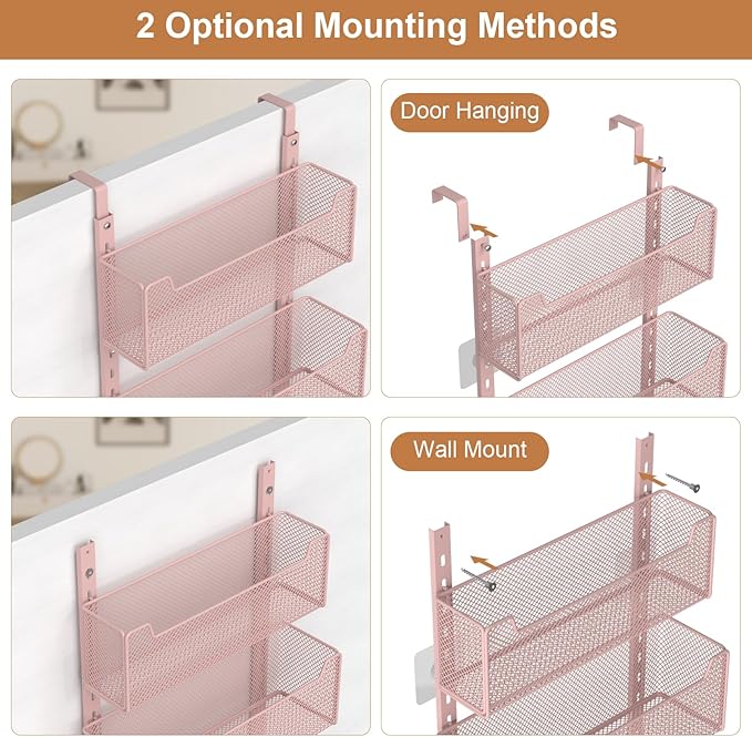 Over The Door Organizer, Metal Door Organizer Hanging - Image 4