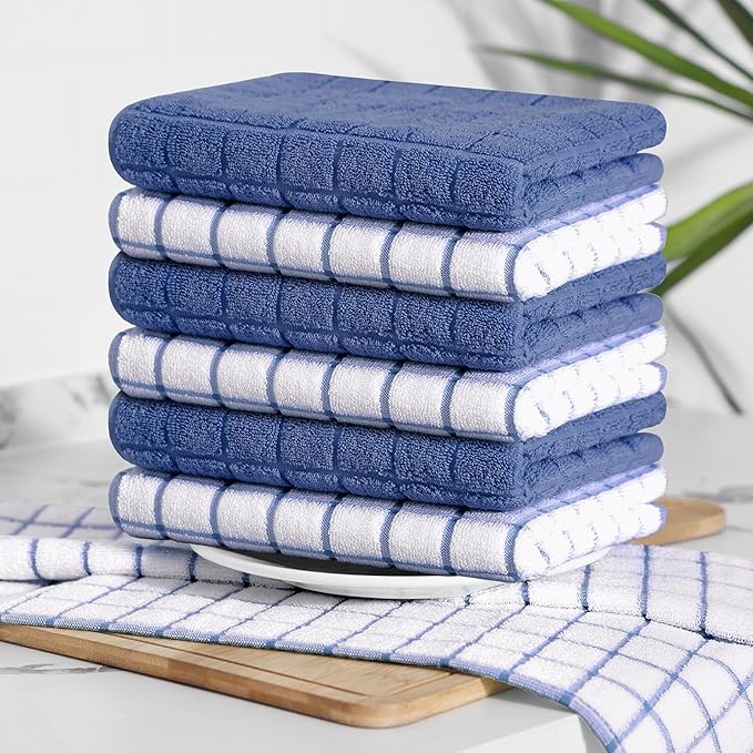Homaxy Premium Cotton Kitchen Towels 16"x 28", Large Natural Ring Spun 390 GSM - Image 8